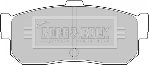 BORG & BECK Комплект тормозных колодок, дисковый тормоз BBP1834